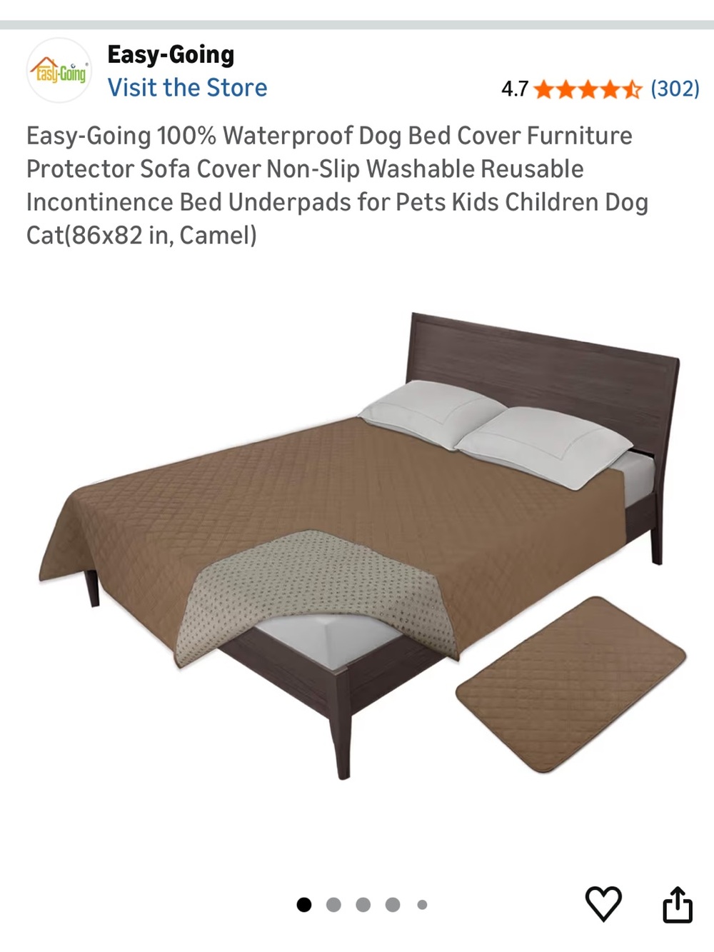 100% waterproof quilted bedspread